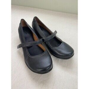 Hush Puppies Epic Mary Women’s Size 9 Slip On Loafer Black Leather Shoes Comfort